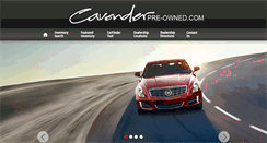 Desktop Screenshot of cavenderpreowned.com